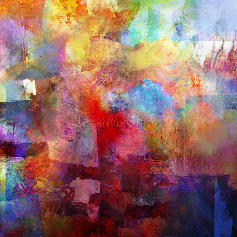 Pintura abstrata ilustração stock