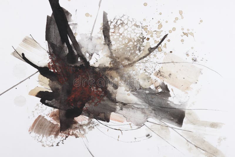 Pintura abstrata da escova ilustração stock Pintura abstrata da escova ilustração stock