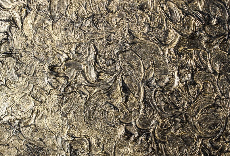 pintura al óleo del arte Ennegrezca el oro cuadro 3d Abstracción volumétrica Textura Fondo stock de ilustración pintura al óleo del arte Ennegrezca el oro cuadro 3d Abstracción volumétrica Textura Fondo stock de ilustración