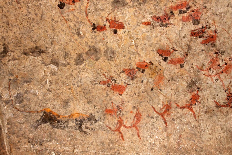 Pintura da rocha dos bosquímanos