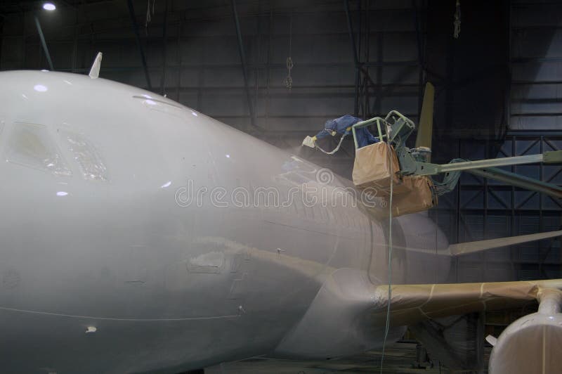 Pintura de los aviones fotografía de archivo Pintura de los aviones fotografía de archivo