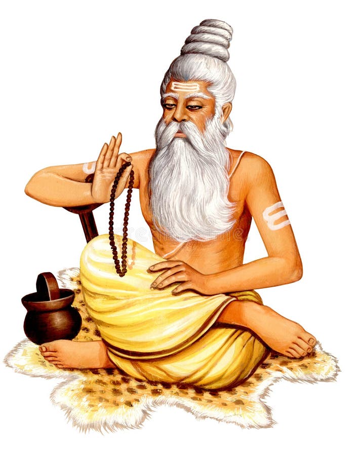 Pintura del color de agua de la India que adora detallada libre illustration Pintura del color de agua de la India que adora detallada libre illustration