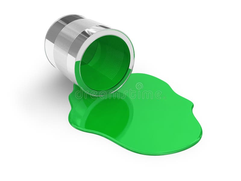 Pintura derramada verde
