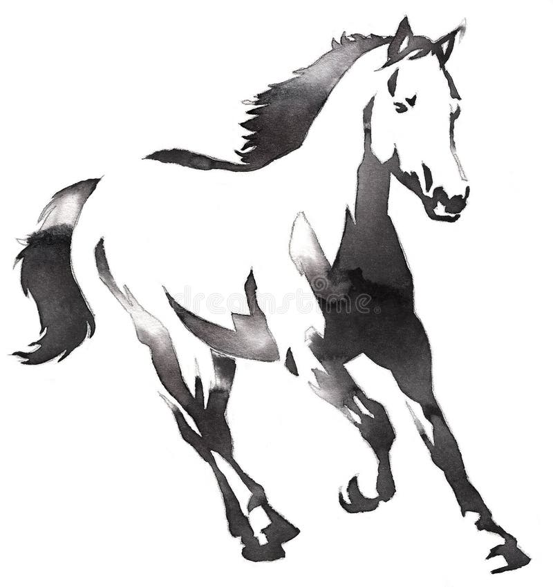 Como Desenhar Cavalos Para Crianças. Tutorial De Desenho Passo a Passo  Ilustração do Vetor - Ilustração de fofofo, estudo: 254647528