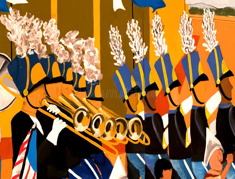 Pintura mural da parede ilustração stock Pintura mural da parede ilustração stock