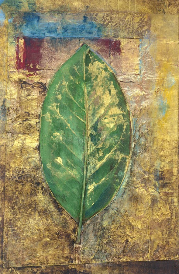 Pintura verde de la hoja libre illustration Pintura verde de la hoja libre illustration