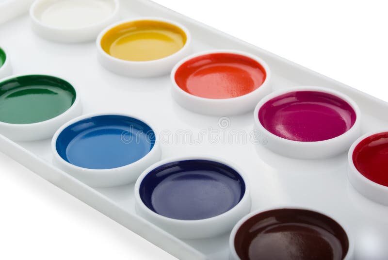 Tintas de aguarela fotografia de stock royalty free