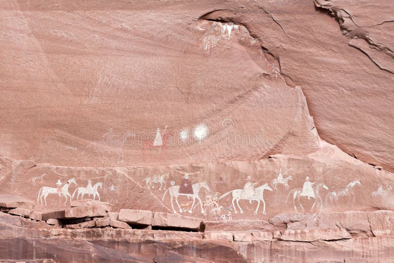 Pinturas del indio de Navajo