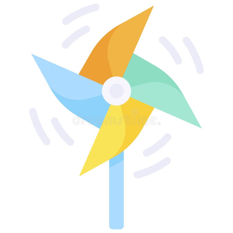 Pinwheel icon, Summer vacation related vector vector illustration