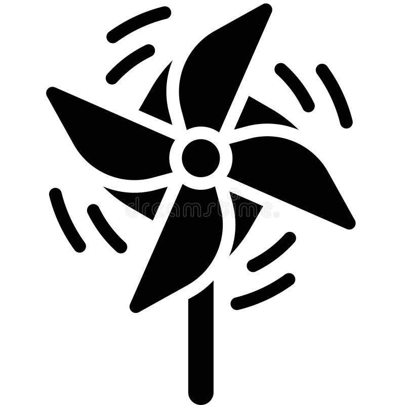 Pinwheel icon, Summer vacation related vector stock illustration