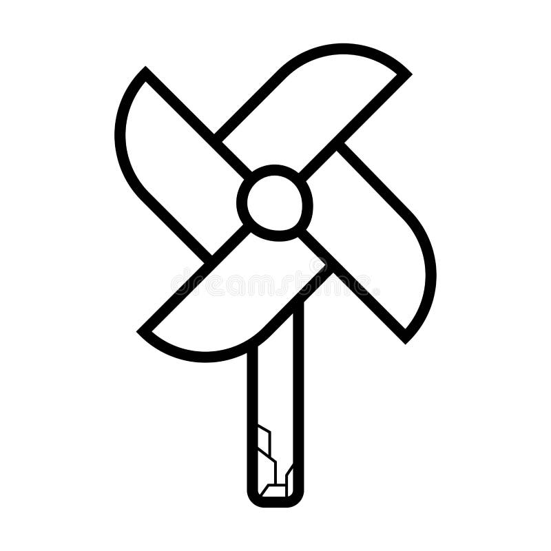Pinwheel icon vector royalty free illustration