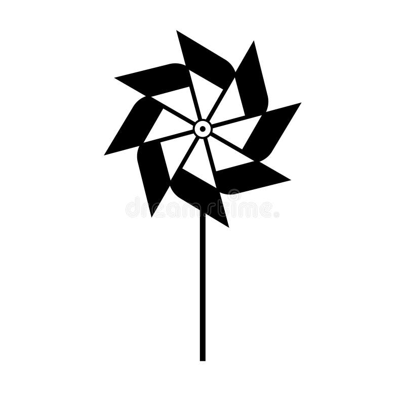Pinwheel Black White Stock Illustrations 691 Pinwheel Black White
