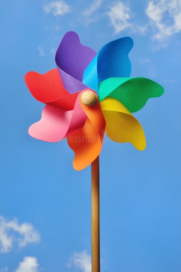 Pinwheel or Windmill Against a Blue Sky