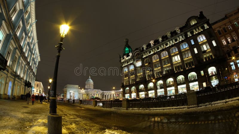 Piosenkarza Kazan i domu katedra w świętym Petersburg