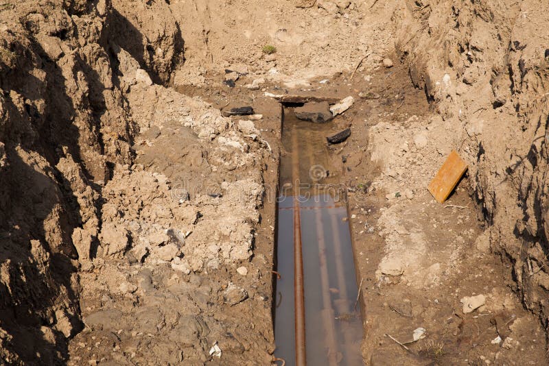 Pipe breakage stock photo. Image of plumbery, trouble 51375418
