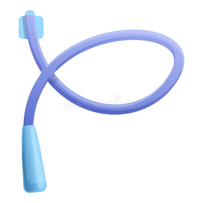 Pipe catheter icon, cartoon style vector illustration