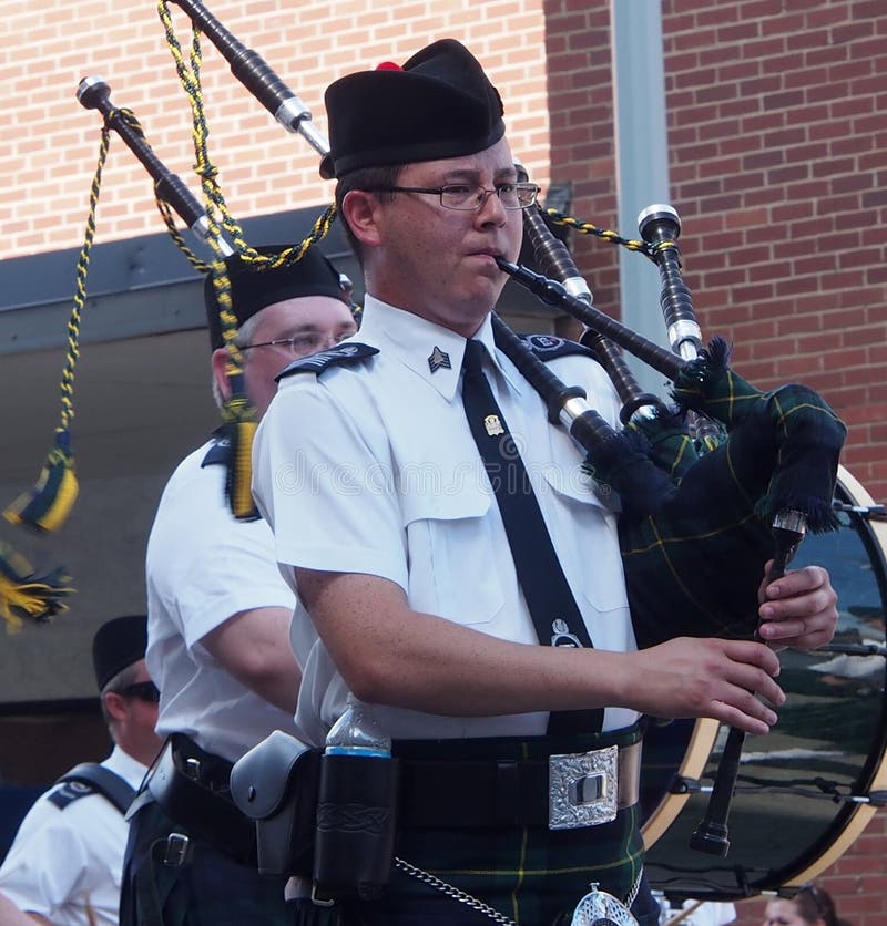 Pipe Drum Band Cariwest Parade Edmonton Stock Photos Free & Royalty