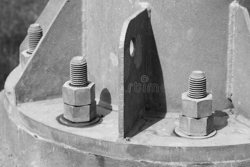 Pipe flange with bolts stock image. Image of pipe, bolts 48353479