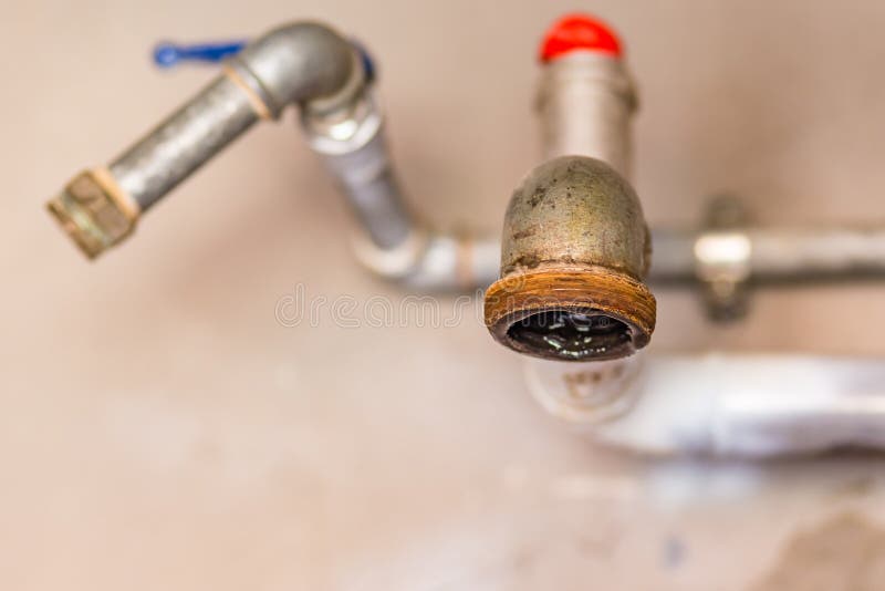 Pipe for the heating water stock photo. Image of pipe 197953554