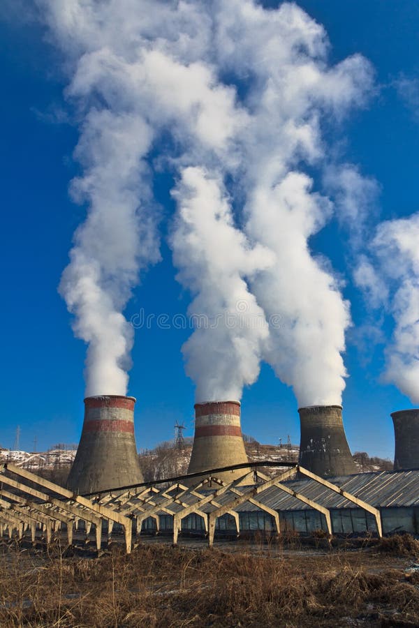 Pipe hydropower station stock images