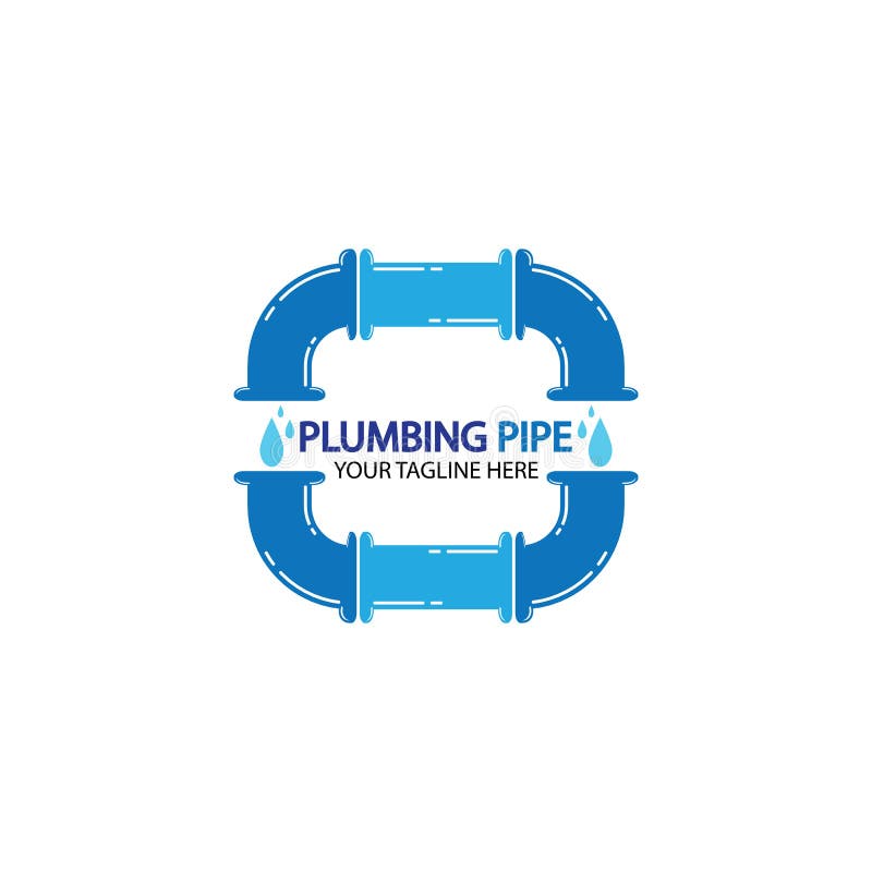 Pipe Plumbing Logo Vector Design Template,Plumbing Logo Vector Design