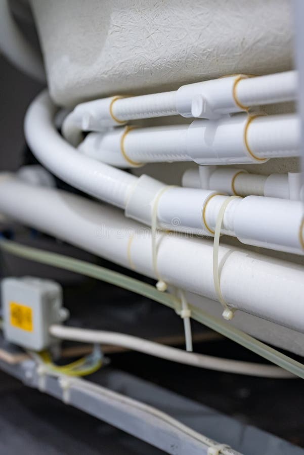 Pipe system of bathtub stock image. Image of house, fixing 300250385