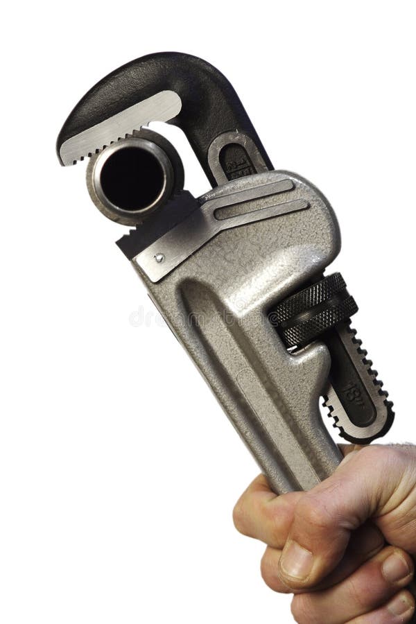 Pipe Wrench stock image. Image of fasten, install, improvement 1843941