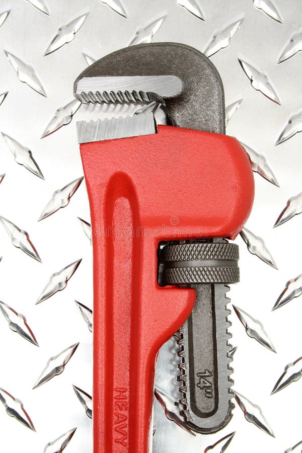 Plumbers Pipe Wrench stock image. Image of repair, plumber 908061