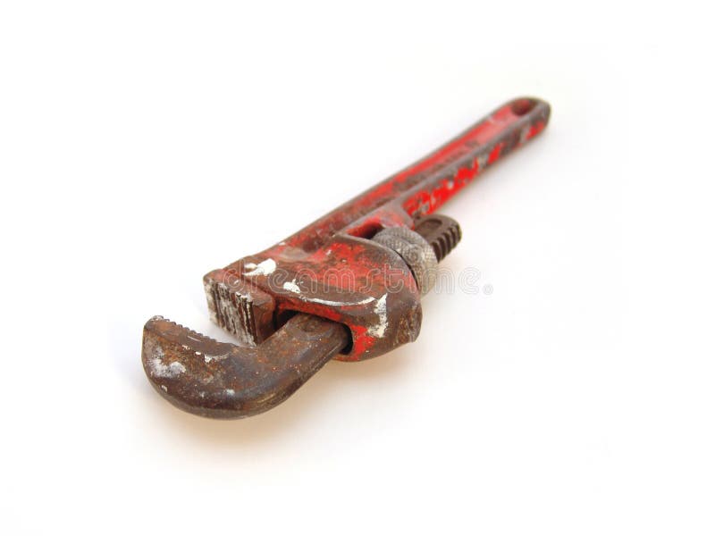 Old Pipe Wrench stock photo. Image of hard, equipment 18186108