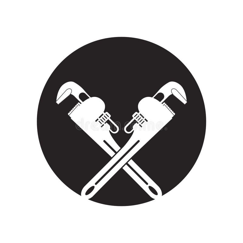 Pipe wrench icon stock vector. Illustration of work 264395466