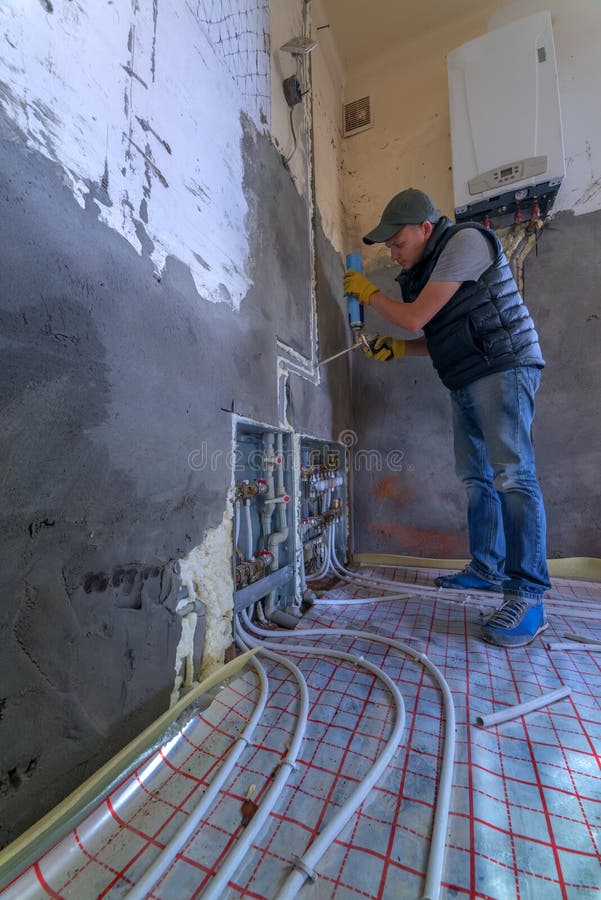 Pipefitter royalty free stock image