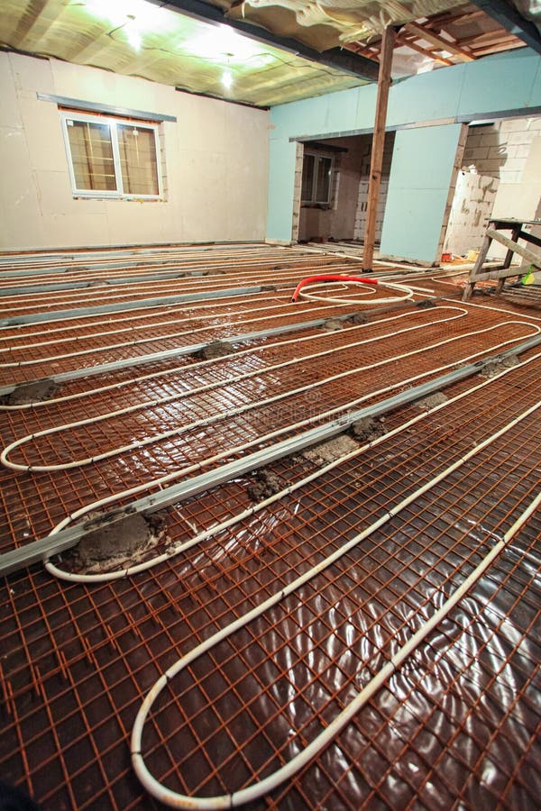 Pipefitter Installing System of Heating or Underfloor Heating