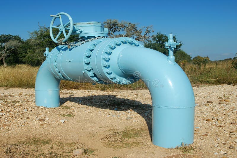 Pipeline Control Valve stock photography
