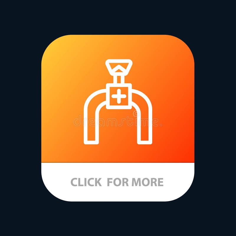 Pipeline Pipe Gas Line Mobile App Button Android And Ios Line Version Stock Vector Illustration Of Design Engineering