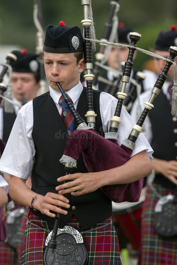 Pipers at the Cowal Gathering in Scotland Editorial Stock Image - Image ...