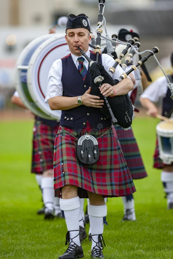 Pipers at the Cowal Gathering in Scotland Editorial Stock Image - Image ...