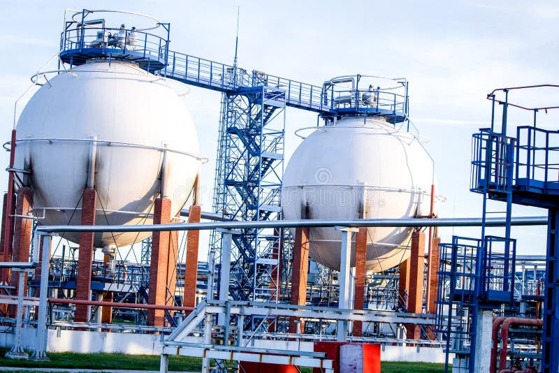 Pipes and Buildings of Factory Stock Image Image of tower, refinery