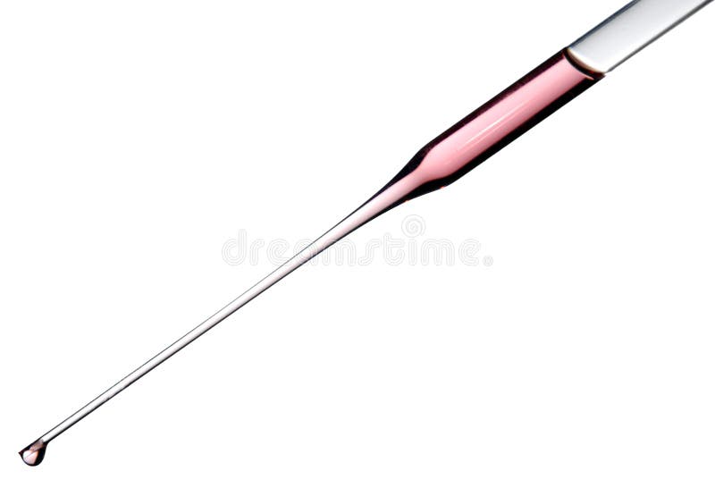 Pipette image stock. Image du chimie, essai, baisse, glace 8392577
