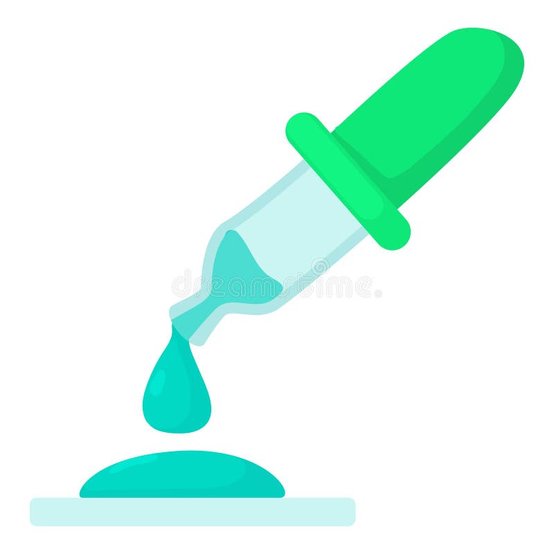 Pipette Icon, Cartoon Style Stock Vector - Illustration of object