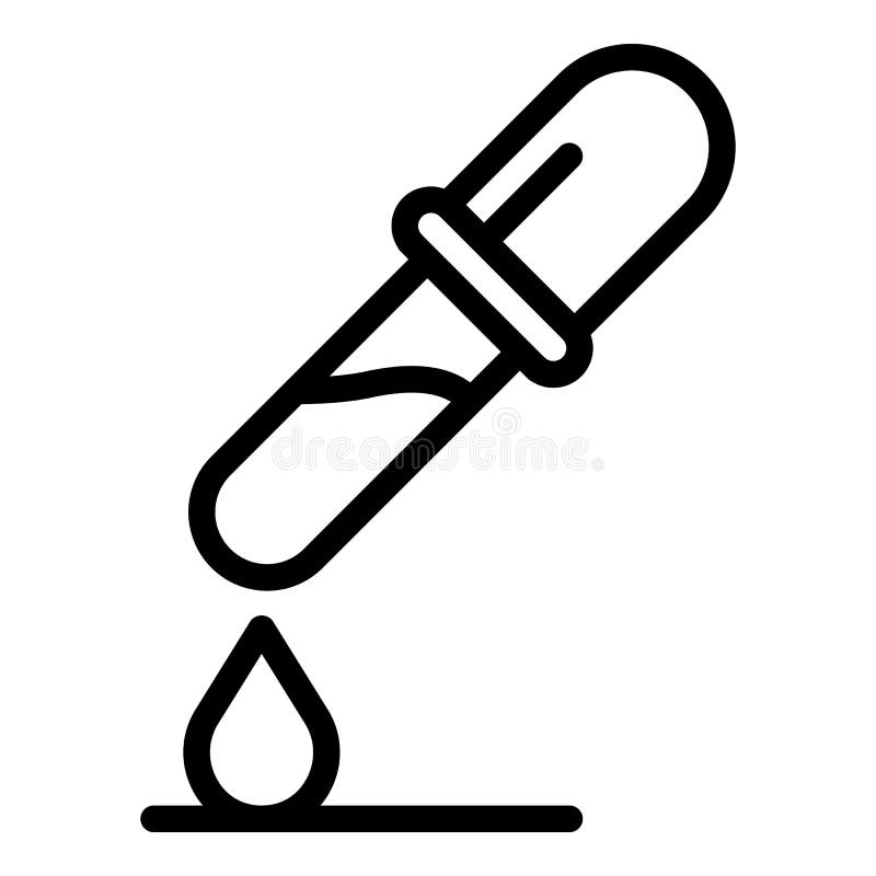 Pipette Icon, Cartoon Style Stock Vector - Illustration of analysis