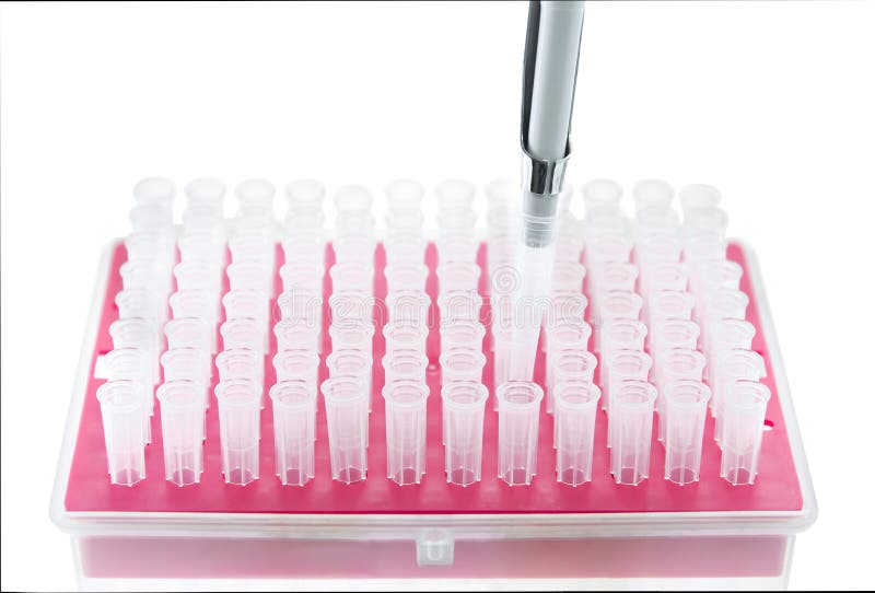 Pipette tips box stock photo. Image of biotechnology 13412942