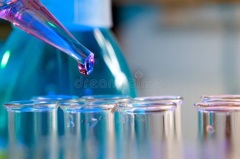 Pipette with transparent drop