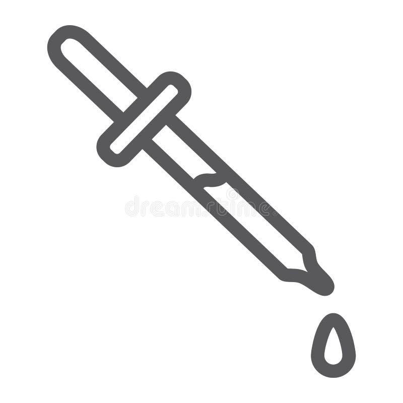 Pipety kreskowa ikona, instrument i laboratorium, wkraplacza znak, wektorowe grafika, liniowy wzór na białym tle ilustracja wektor Pipety kreskowa ikona, instrument i laboratorium, wkraplacza znak, wektorowe grafika, liniowy wzór na białym tle ilustracja wektor