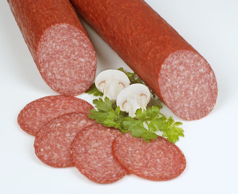 Piquant Salami stock image. Image of fermented, butchery 7958529