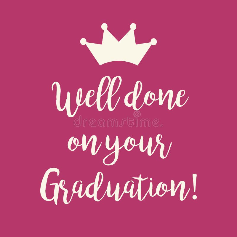 Pique hecho bien en su tarjeta de felicitación de la graduación stock de ilustración Pique hecho bien en su tarjeta de felicitación de la graduación stock de ilustración