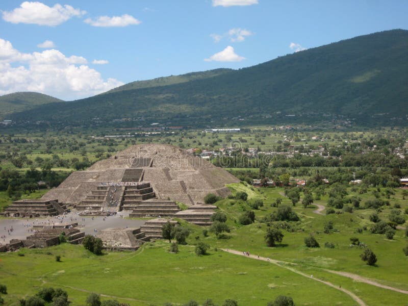 Piramide di Teotihuacan del Sun immagini stock libere da diritti Piramide di Teotihuacan del Sun immagini stock libere da diritti