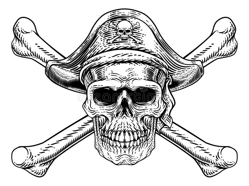 Capitão De Pirata Com Barba Grande E Chapéu Com Crânio E Bósforos. Pirata  Com Uma Perna E Um Olho. Caráter Vetorial Ilustração do Vetor - Ilustração  de ouro, desenho: 248521085