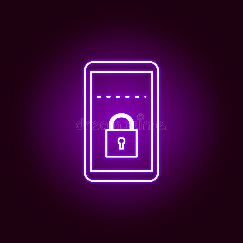 Pirata informático, icono móvil en el estilo de neón Puede ser utilizado para la web, logotipo, app m?vil, UI, UX stock de ilustración Pirata informático, icono móvil en el estilo de neón Puede ser utilizado para la web, logotipo, app m?vil, UI, UX stock de ilustración
