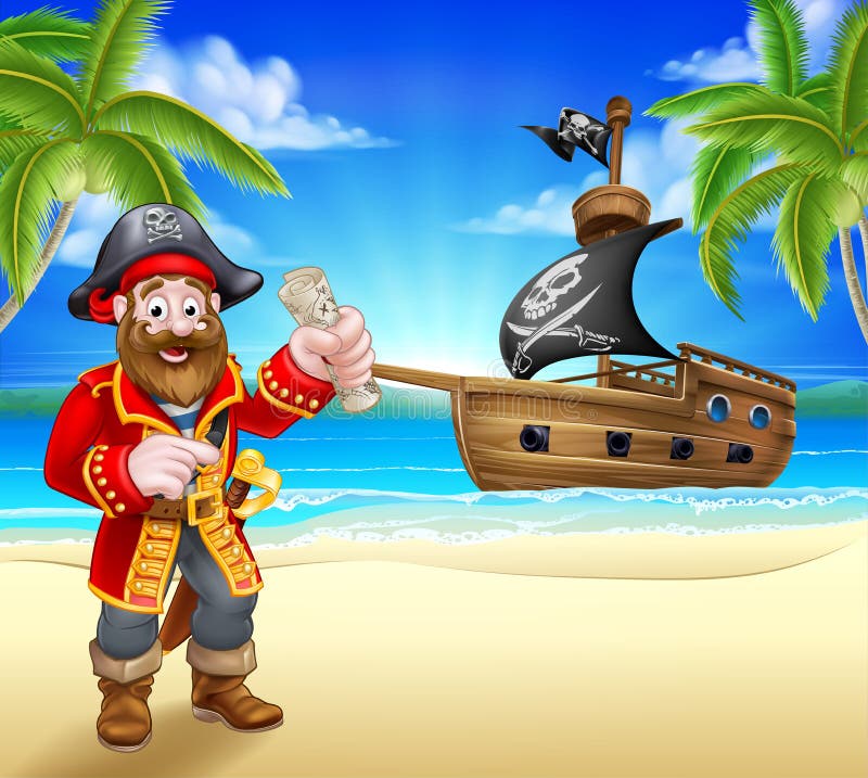 Cartoon Pirate Ship Stock Illustrations – 18,630 Cartoon Pirate