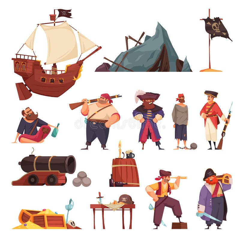 Pirate Character Vector Art, Icons, and Graphics for Free Download